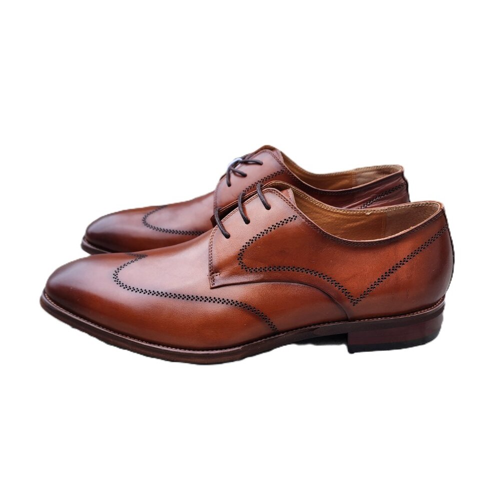 Lord & Taylor Lafayette Luxury Styles Leather Wingtip Oxfords 11 - Picture 10 of 13